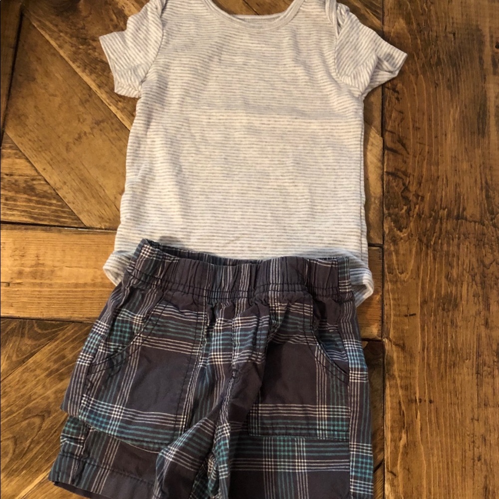 12 Month Boys Bundle Onesie Top and Shorts